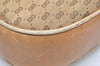 Authentic GUCCI Micro GG Canvas Leather Shoulder Cross Body Bag Brown 6067K