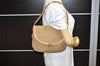 Authentic GUCCI Micro GG Canvas Leather Shoulder Cross Body Bag Brown 6067K