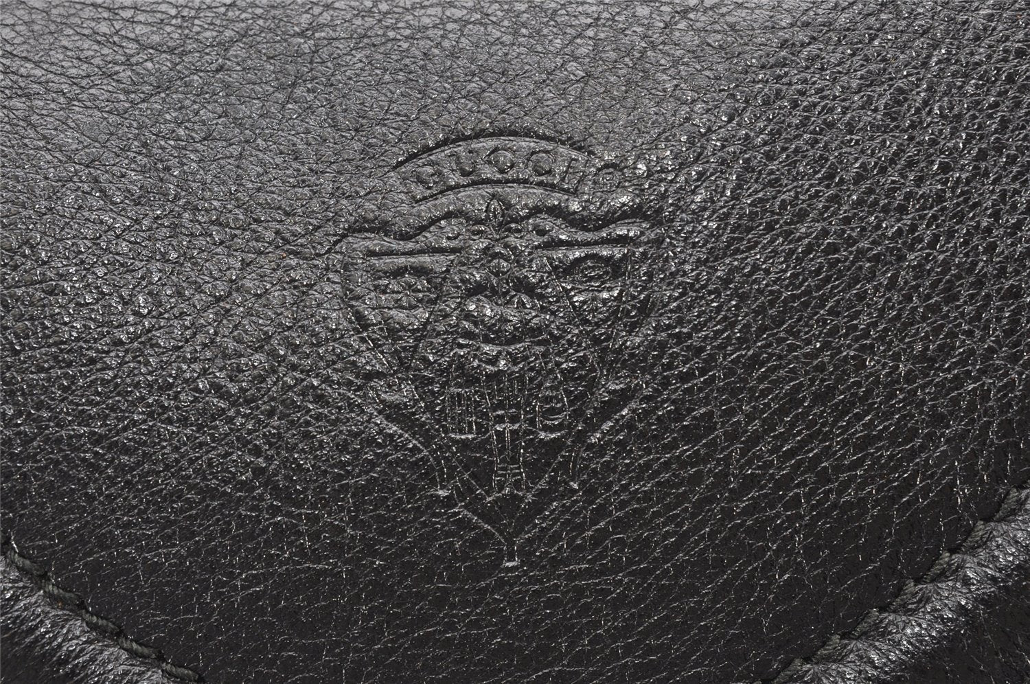 Authentic GUCCI Vintage Bamboo Shoulder Hand Bag Nylon Leather Black 6068K