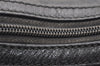 Authentic GUCCI Vintage Bamboo Shoulder Hand Bag Nylon Leather Black 6068K