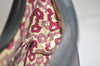Authentic GUCCI Vintage Bamboo Shoulder Hand Bag Nylon Leather Black 6068K