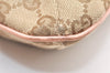 Authentic GUCCI Shoulder Cross Body Bag GG Canvas Leather 189749 Beige 6069K