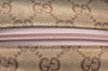 Authentic GUCCI Shoulder Cross Body Bag GG Canvas Leather 189749 Beige 6069K