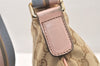 Authentic GUCCI Shoulder Cross Body Bag GG Canvas Leather 189749 Beige 6069K