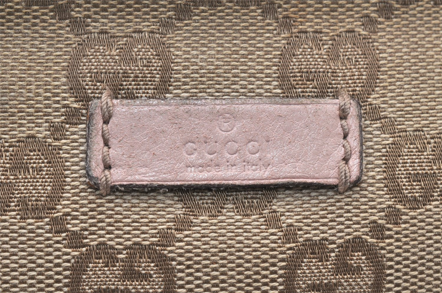 Authentic GUCCI Shoulder Cross Body Bag GG Canvas Leather 189749 Beige 6069K