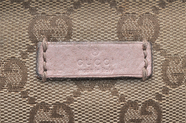 Authentic GUCCI Shoulder Cross Body Bag GG Canvas Leather 189749 Beige 6069K