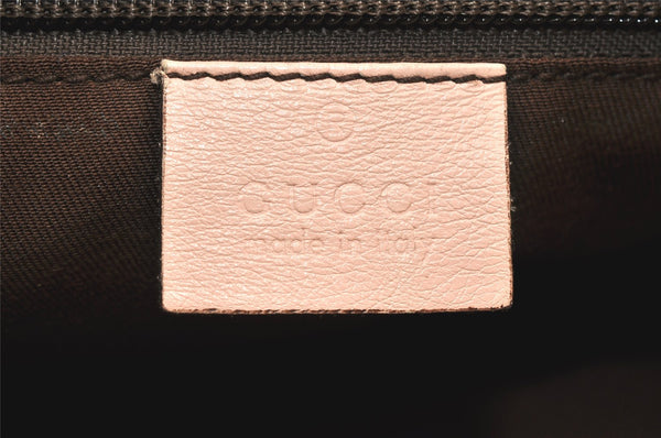 Authentic GUCCI Shoulder Cross Body Bag GG Canvas Leather 189749 Beige 6069K