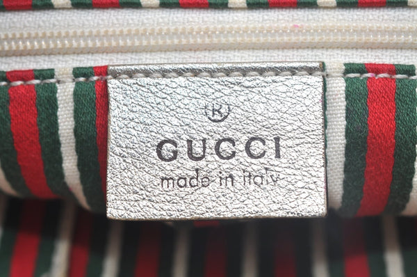 Authentic GUCCI Abbey Shoulder Tote Bag GG Canvas Leather 141471 Beige 6070J