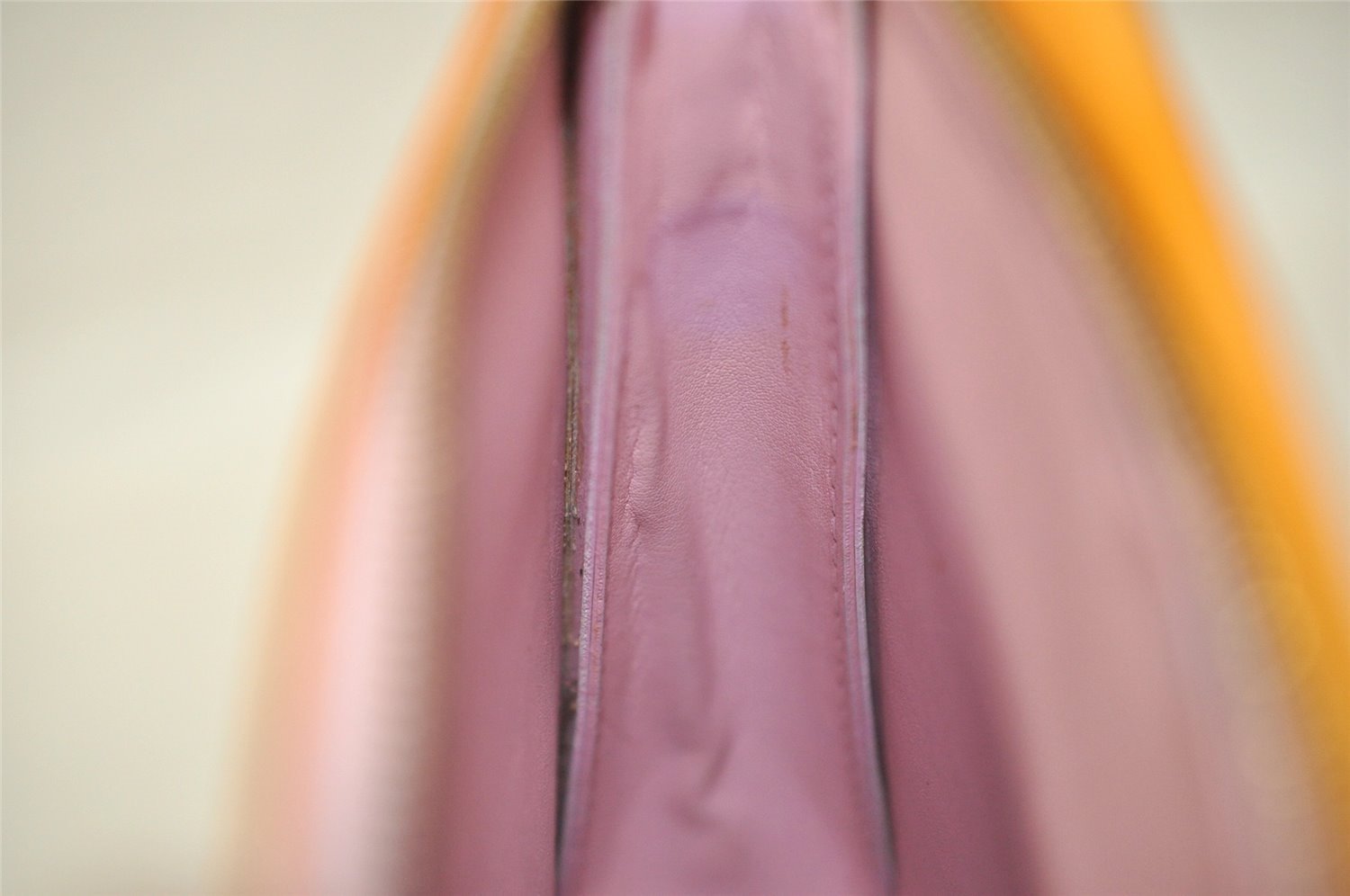 Auth Louis Vuitton Monogram Vernis Mott Shoulder Bag Yellow M91034 LV Junk 6072I