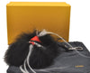 Authentic FENDI Monster Eye Bag Bugs Bag Charm Far Leather Black Red Box 6074J