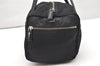 Authentic PRADA Vintage Nylon Tessuto Leather Hand Boston Bag Purse Black 6075K