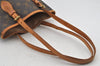 Authentic Louis Vuitton Monogram Bucket PM Shoulder Tote Bag M42238 Junk 6076J