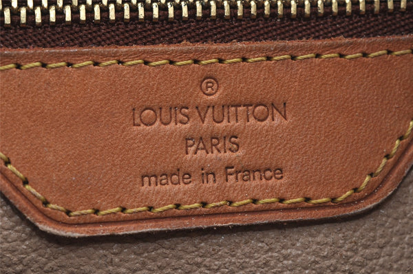 Authentic Louis Vuitton Monogram Bucket PM Shoulder Tote Bag M42238 Junk 6076J