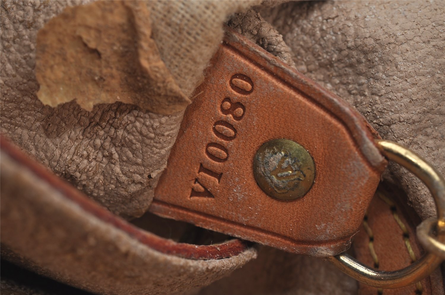 Authentic Louis Vuitton Monogram Bucket PM Shoulder Tote Bag M42238 Junk 6076J