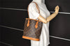 Authentic Louis Vuitton Monogram Bucket PM Shoulder Tote Bag M42238 Junk 6076J