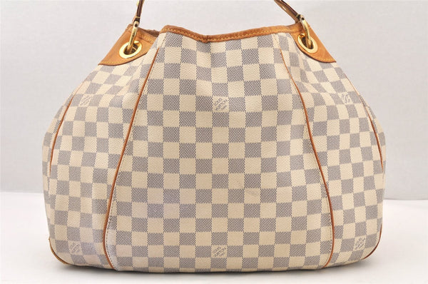 Authentic Louis Vuitton Damier Azur Galliera PM Shoulder Bag N55215 LV 6076K