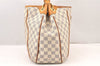 Authentic Louis Vuitton Damier Azur Galliera PM Shoulder Bag N55215 LV 6076K