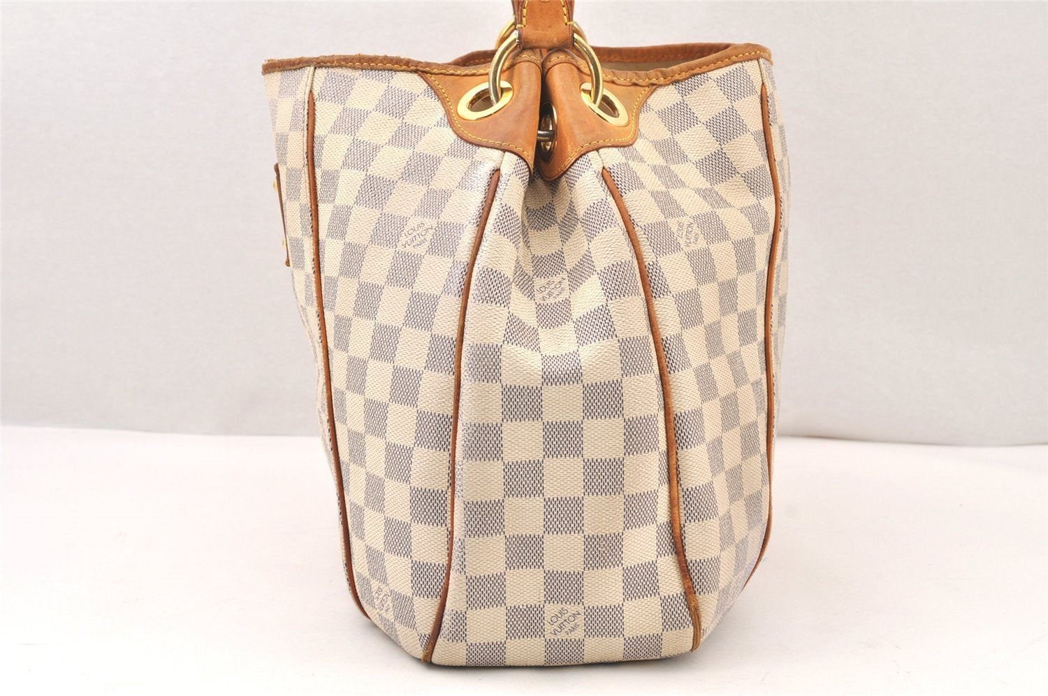 Authentic Louis Vuitton Damier Azur Galliera PM Shoulder Bag N55215 LV 6076K