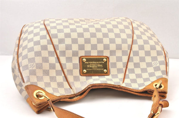 Authentic Louis Vuitton Damier Azur Galliera PM Shoulder Bag N55215 LV 6076K