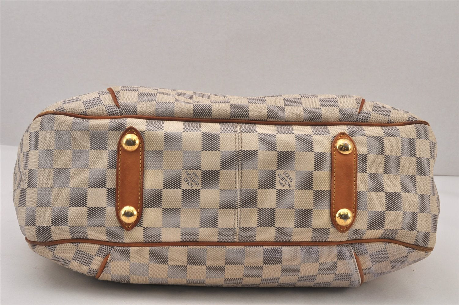 Authentic Louis Vuitton Damier Azur Galliera PM Shoulder Bag N55215 LV 6076K