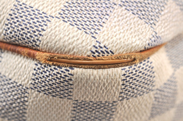 Authentic Louis Vuitton Damier Azur Galliera PM Shoulder Bag N55215 LV 6076K