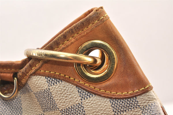 Authentic Louis Vuitton Damier Azur Galliera PM Shoulder Bag N55215 LV 6076K