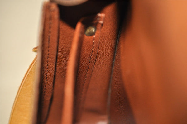 Authentic Louis Vuitton Monogram Cartouchiere MM M51253 Shoulder Cross Bag 6077I