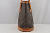 Authentic Louis Vuitton Monogram Bucket PM Shoulder Tote Bag M42238 LV 6077J