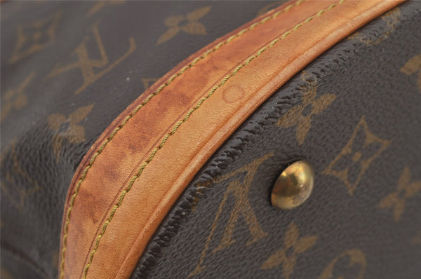 Authentic Louis Vuitton Monogram Bucket PM Shoulder Tote Bag M42238 LV 6077J