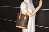 Authentic Louis Vuitton Monogram Bucket PM Shoulder Tote Bag M42238 LV 6077J