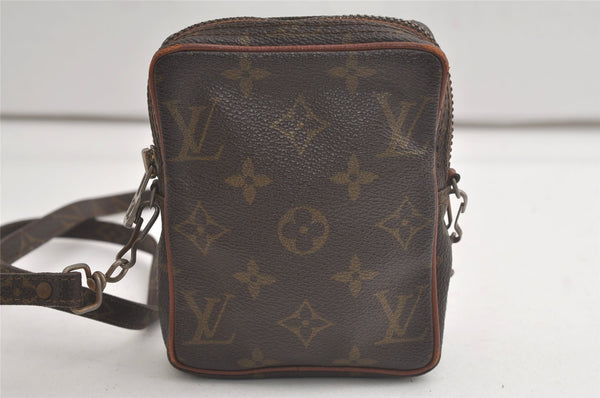 Auth Louis Vuitton Monogram Mini Poche Danube Shoulder Cross Bag Old Model 6077K