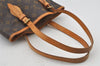 Authentic Louis Vuitton Monogram Bucket PM Shoulder Tote Bag M42238 Junk 6078J