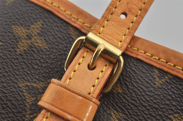 Authentic Louis Vuitton Monogram Bucket PM Shoulder Tote Bag M42238 Junk 6078J