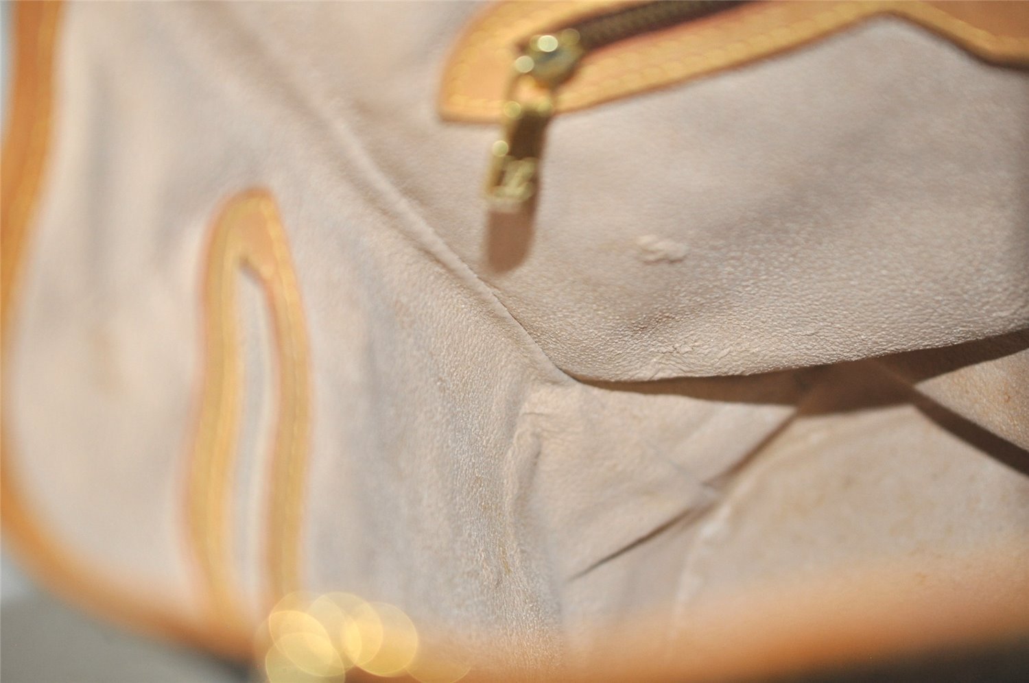 Authentic Louis Vuitton Monogram Bucket PM Shoulder Tote Bag M42238 Junk 6078J