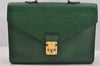 Authentic Louis Vuitton Epi Serviette Conseiller Briefcase Green LV 6079I