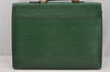 Authentic Louis Vuitton Epi Serviette Conseiller Briefcase Green LV 6079I