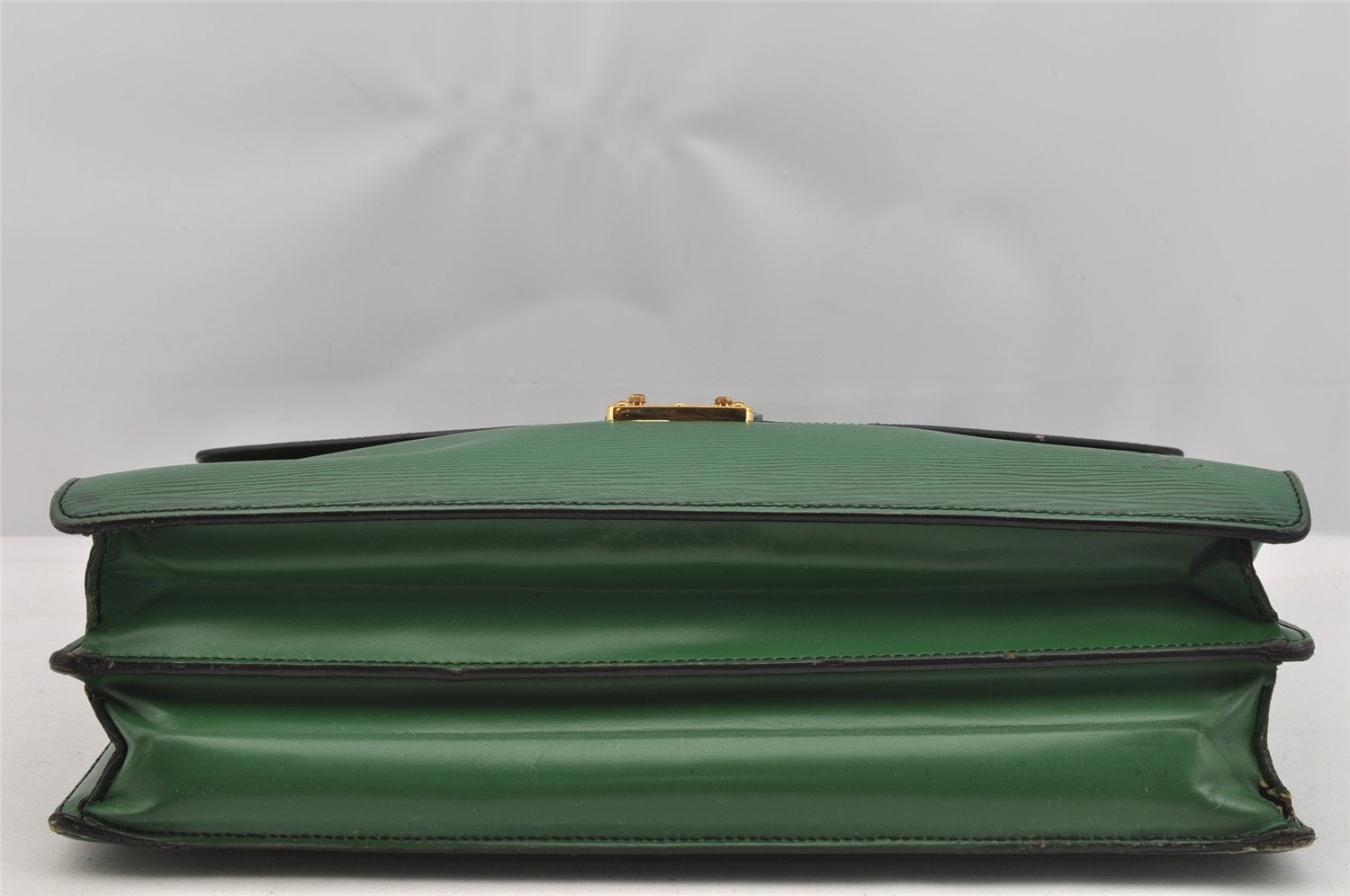 Authentic Louis Vuitton Epi Serviette Conseiller Briefcase Green LV 6079I