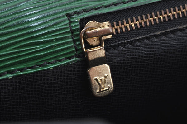 Authentic Louis Vuitton Epi Serviette Conseiller Briefcase Green LV 6079I