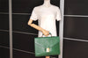 Authentic Louis Vuitton Epi Serviette Conseiller Briefcase Green LV 6079I