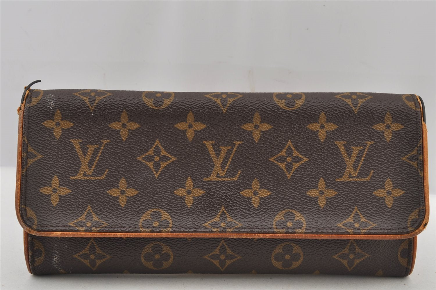 Authentic Louis Vuitton Monogram Pochette Twin GM Shoulder Bag M51852 LV 6079J