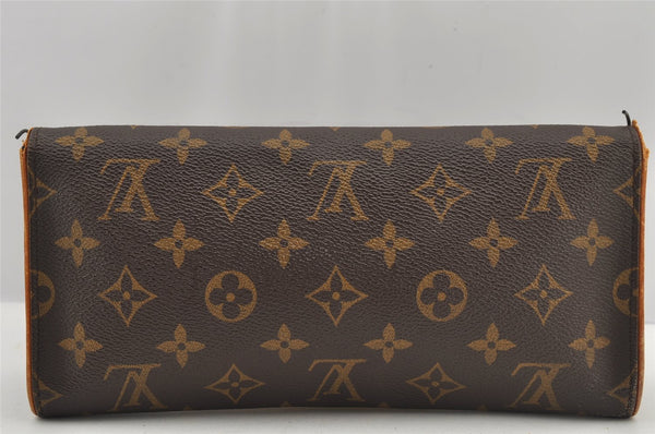 Authentic Louis Vuitton Monogram Pochette Twin GM Shoulder Bag M51852 LV 6079J