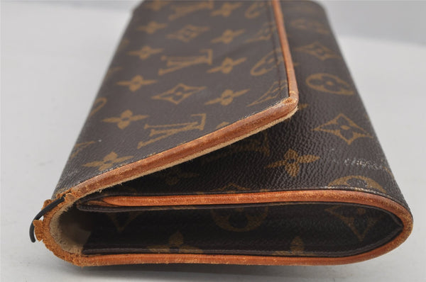 Authentic Louis Vuitton Monogram Pochette Twin GM Shoulder Bag M51852 LV 6079J