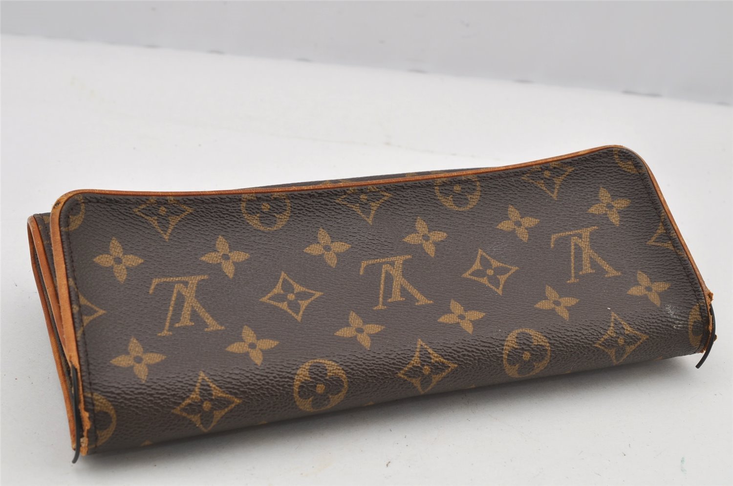 Authentic Louis Vuitton Monogram Pochette Twin GM Shoulder Bag M51852 LV 6079J