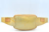 Authentic Louis Vuitton Vernis Fulton Waist Body Bag Yellow M91041 LV 6081I