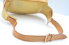 Authentic Louis Vuitton Vernis Fulton Waist Body Bag Yellow M91041 LV 6081I