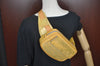 Authentic Louis Vuitton Vernis Fulton Waist Body Bag Yellow M91041 LV 6081I