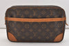 Authentic Louis Vuitton Monogram Compiegne 28 Clutch Hand Bag M51845 LV 6081J