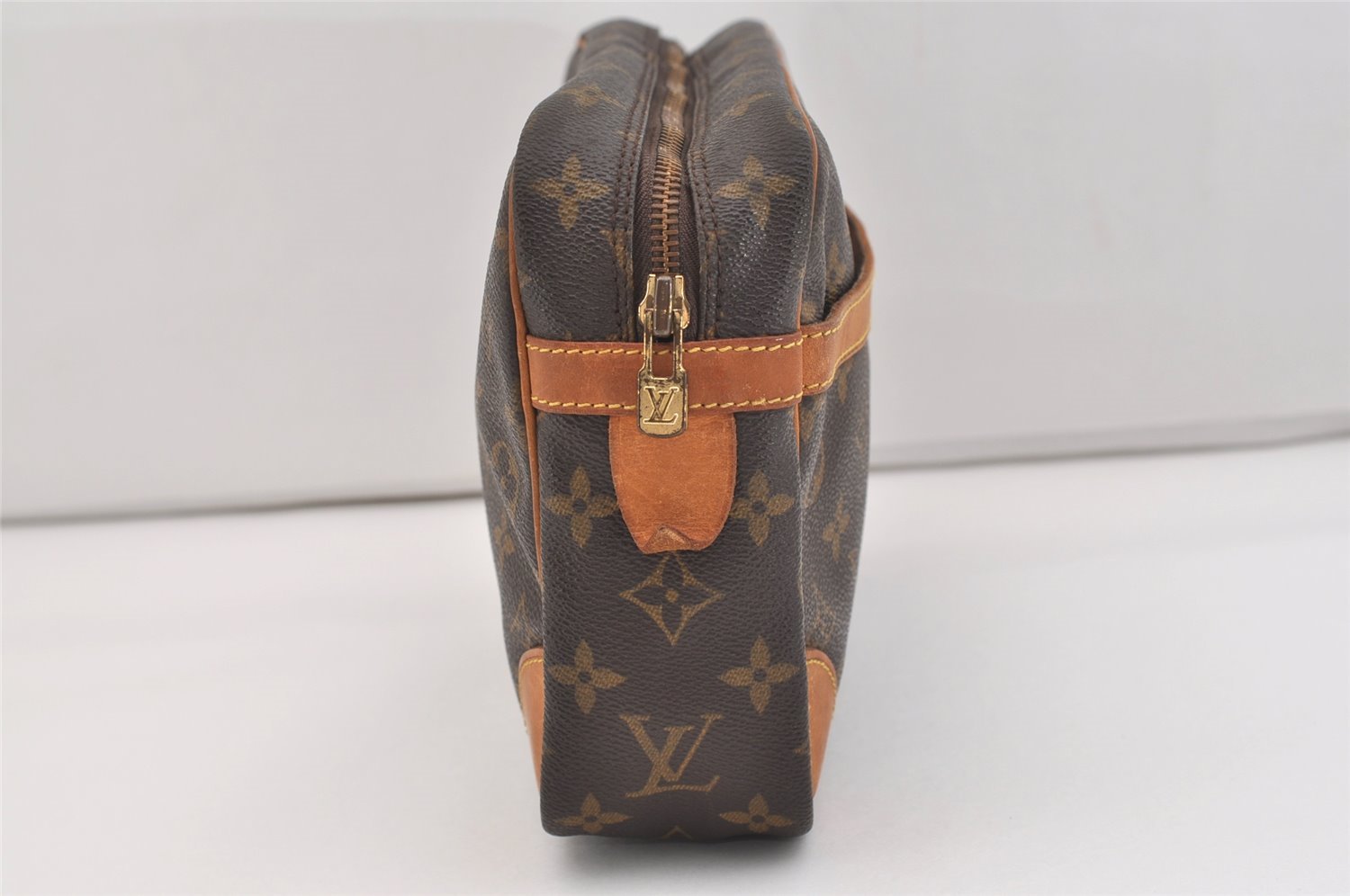 Authentic Louis Vuitton Monogram Compiegne 28 Clutch Hand Bag M51845 LV 6081J