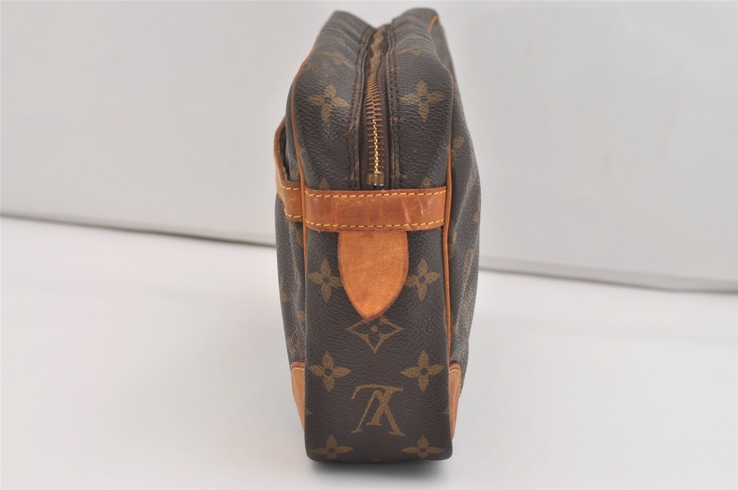 Authentic Louis Vuitton Monogram Compiegne 28 Clutch Hand Bag M51845 LV 6081J