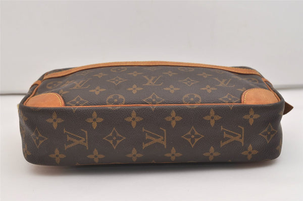 Authentic Louis Vuitton Monogram Compiegne 28 Clutch Hand Bag M51845 LV 6081J